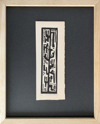 #11 "Catotem"
Linogravure
Épreuve d’artiste tirée à la main en 5 exemplaires 
21 x 8 cm