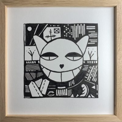 Petit musée : Hommage à Thoma Vuille
#MrChat
Encre de chine
20 x 20 cm
Il est bien des street-artistes auxquels je dois mes inspirations, celui-ci est probablement le moins connu d'entre eux et j'aime son chat.